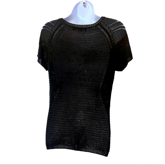 Fever Sheer Pull-Over Raglan Knit Sweater Top - Size Medium - Picture 2 of 5